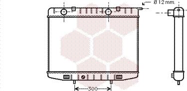 Van Wezel 37002214 - Radiator, engine cooling autospares.lv