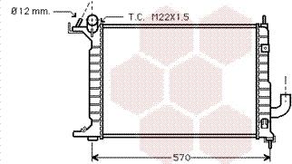 Van Wezel 37002218 - Radiator, engine cooling autospares.lv