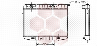 Van Wezel 37002213 - Radiator, engine cooling autospares.lv