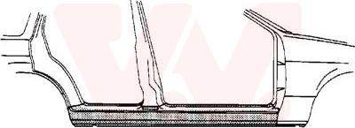 Van Wezel 3776104 - Foot Board, door sill autospares.lv