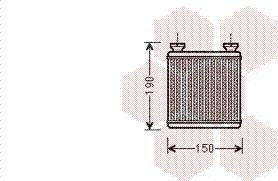 Van Wezel 29006014 - Heat Exchanger, interior heating autospares.lv