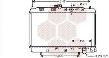 Van Wezel 25002042 - Radiator, engine cooling autospares.lv