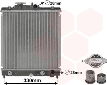 Van Wezel 25002069 - Radiator, engine cooling autospares.lv