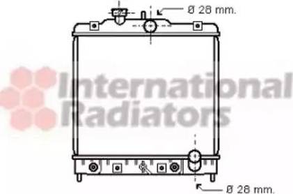 Van Wezel 25002021 - Radiator, engine cooling autospares.lv