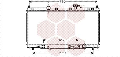 Van Wezel 25002163 - Radiator, engine cooling autospares.lv