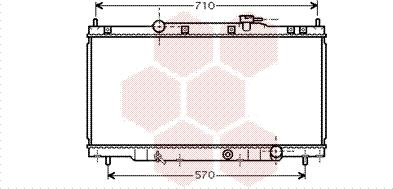 Van Wezel 25002162 - Radiator, engine cooling autospares.lv