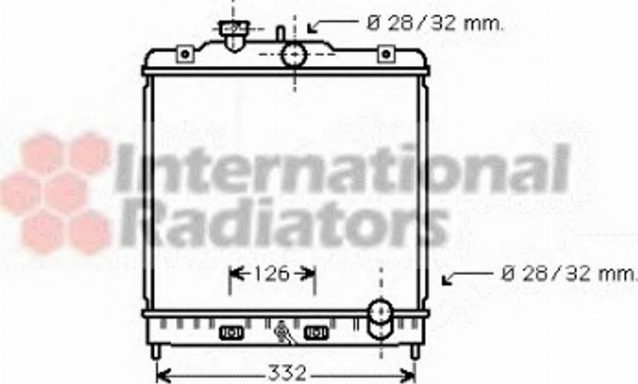 Van Wezel 25002120 - Radiator, engine cooling autospares.lv