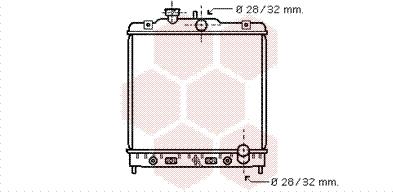 Van Wezel 25002123 - Radiator, engine cooling autospares.lv