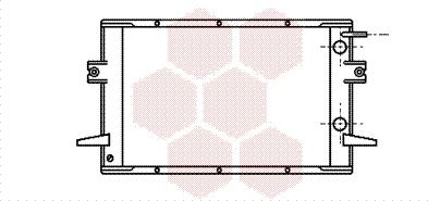 Van Wezel 28002026 - Radiator, engine cooling autospares.lv