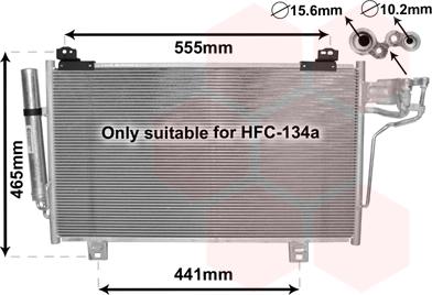 Van Wezel 27005261 - Condenser, air conditioning autospares.lv