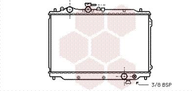 Van Wezel 27002050 - Radiator, engine cooling autospares.lv