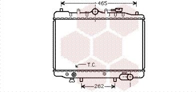 Van Wezel 27002024 - Radiator, engine cooling autospares.lv