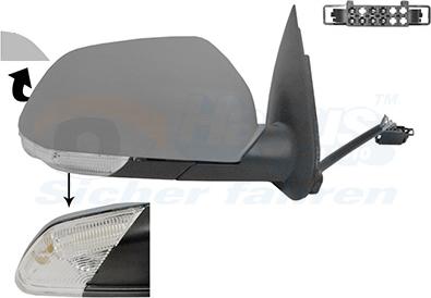 Van Wezel 7622828 - Outside Mirror autospares.lv