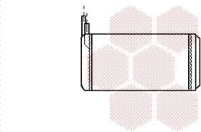 Van Wezel 73006032 - Heat Exchanger, interior heating autospares.lv