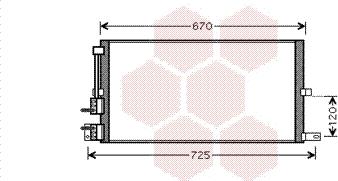 Van Wezel 77005043 - Condenser, air conditioning autospares.lv