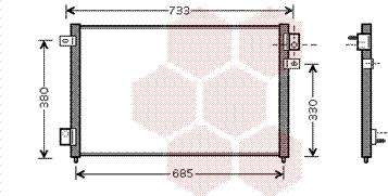 Van Wezel 77005036 - Condenser, air conditioning autospares.lv