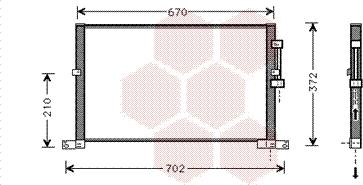 Van Wezel 77005032 - Condenser, air conditioning autospares.lv