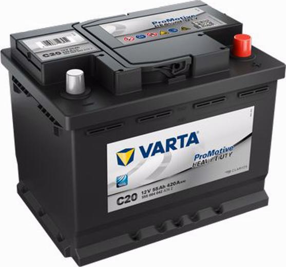 Varta 555 064 042 - Starter Battery autospares.lv