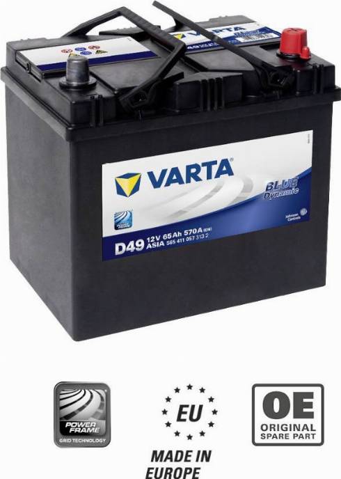 Varta 565411057 - Starter Battery autospares.lv