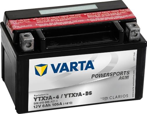 Varta 506015005A514 - Starter Battery autospares.lv