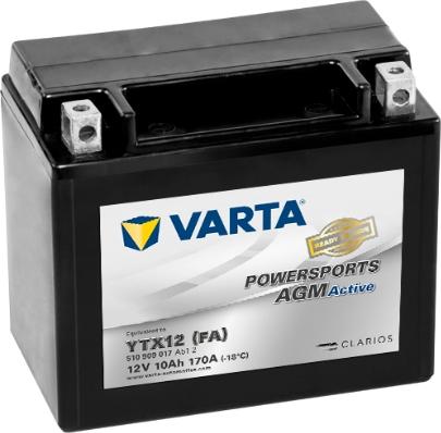 Varta 510909017A512 - Starter Battery autospares.lv