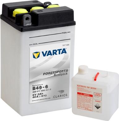 Varta 008011004A514 - Starter Battery autospares.lv