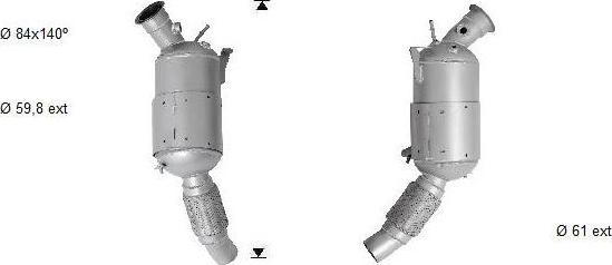 VEGAZ BK-823SICAS - Soot / Particulate Filter, exhaust system autospares.lv