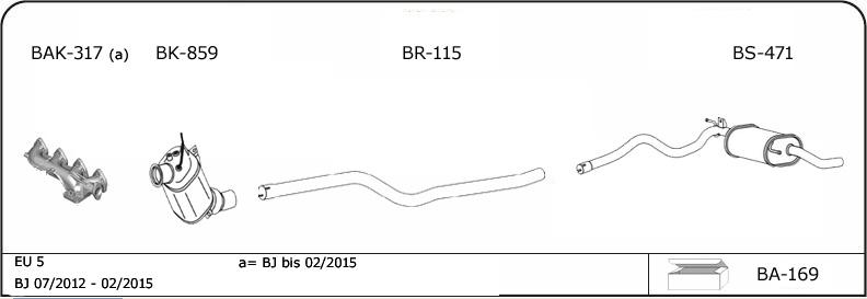 VEGAZ BM-140 - Exhaust System autospares.lv