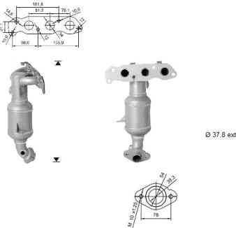 VEGAZ OK-819BLAU - Catalytic Converter autospares.lv