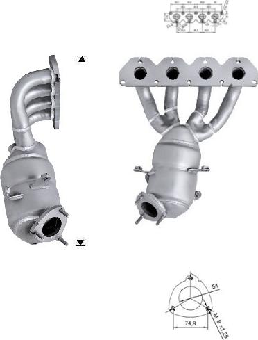 VEGAZ OK-340 - Catalytic Converter autospares.lv