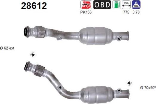 VEGAZ PGK-837 - Catalytic Converter autospares.lv