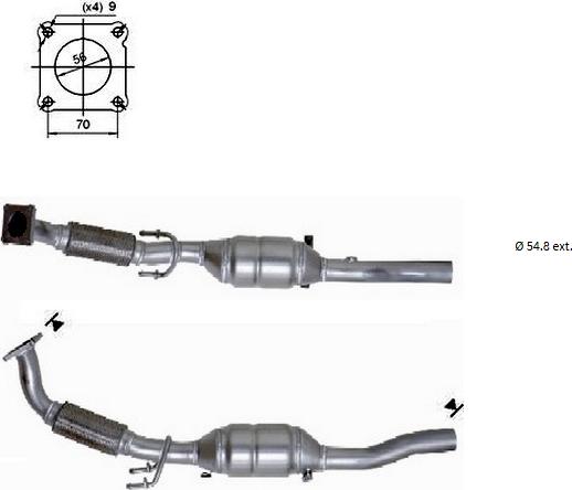 VEGAZ VK-882 - Catalytic Converter autospares.lv