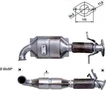 VEGAZ VOK-946 - Catalytic Converter autospares.lv