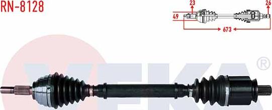 Veka RN-8128 - Drive Shaft autospares.lv