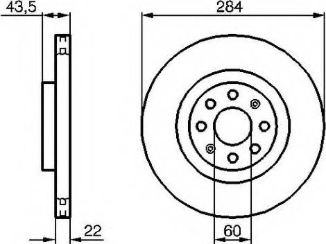 VEMA 98608 - Brake Disc autospares.lv