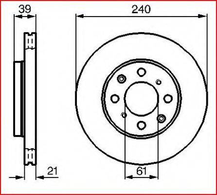 VEMA 98742 - Brake Disc autospares.lv