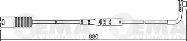 VEMA 117474 - Warning Contact, brake pad wear autospares.lv