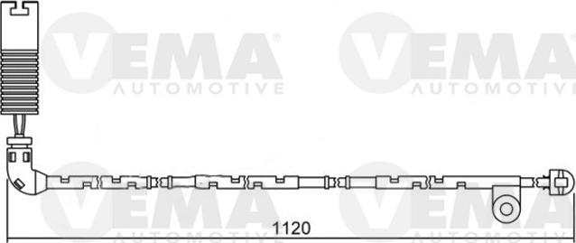 VEMA 117502 - Warning Contact, brake pad wear autospares.lv