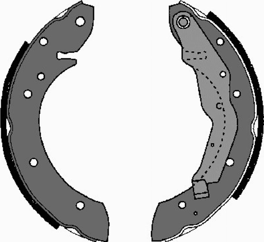 VEMA 84717 - Brake Shoe Set autospares.lv