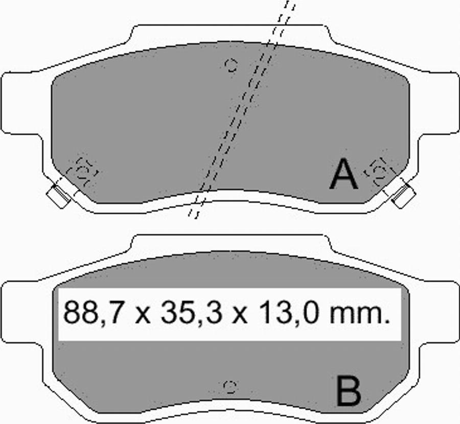 VEMA 834530 - Brake Pad Set, disc brake autospares.lv