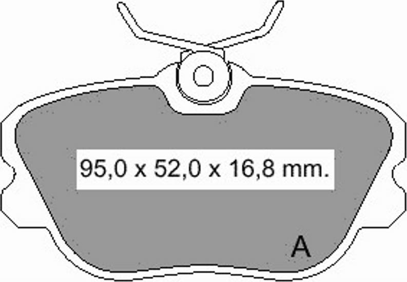 VEMA 834010 - Brake Pad Set, disc brake autospares.lv