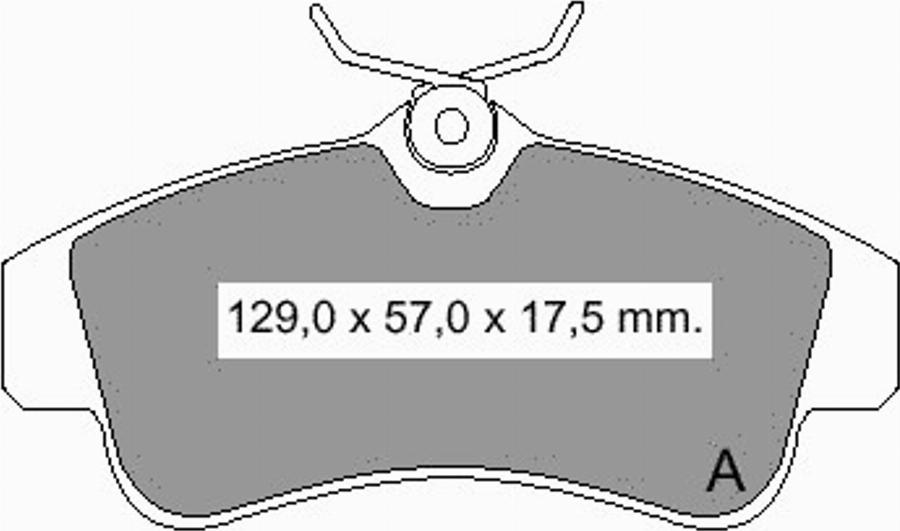 VEMA 834130 - Brake Pad Set, disc brake autospares.lv