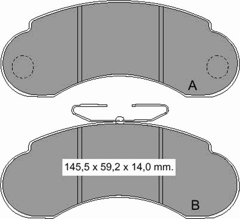 VEMA 834840 - Brake Pad Set, disc brake autospares.lv