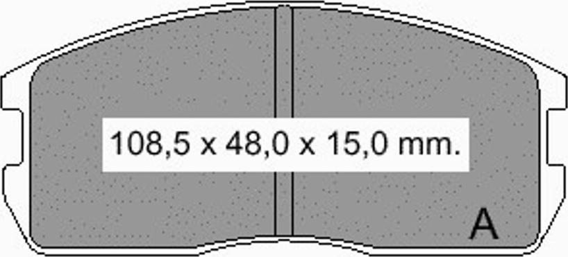 VEMA 834860 - Brake Pad Set, disc brake autospares.lv