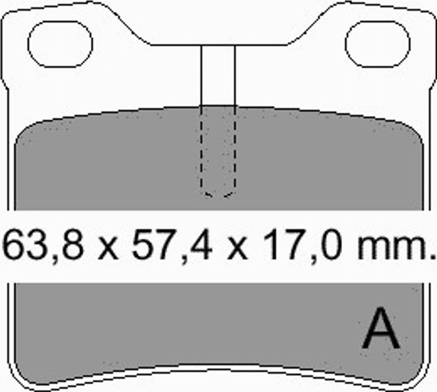 VEMA 835390 - Brake Pad Set, disc brake autospares.lv