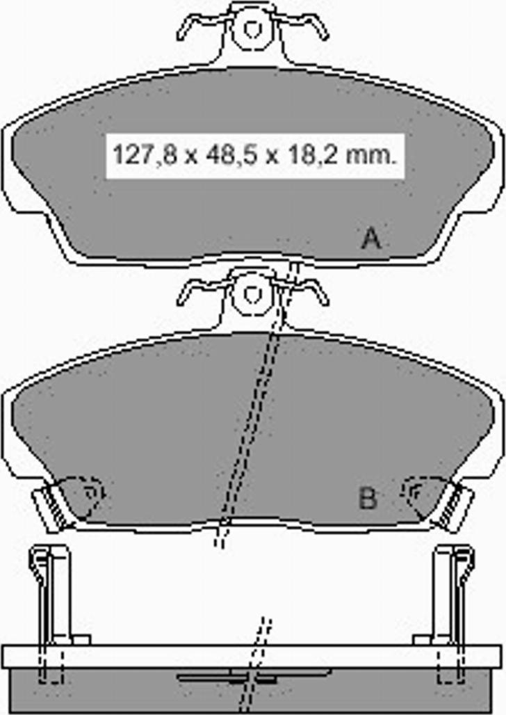 VEMA 835200 - Brake Pad Set, disc brake autospares.lv