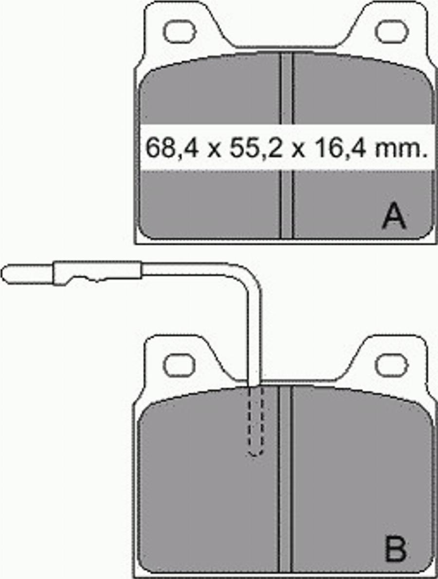 VEMA 830950 - Brake Pad Set, disc brake autospares.lv