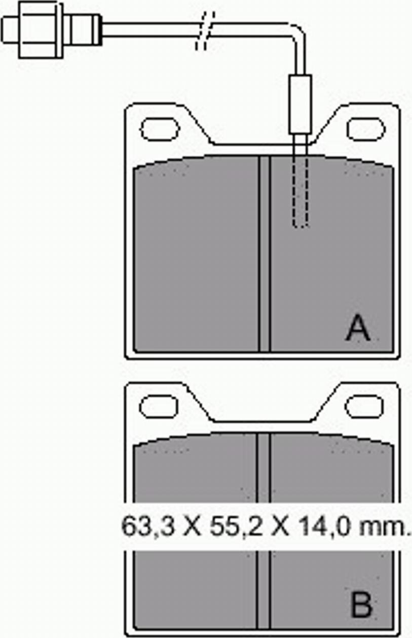 VEMA 831661 - Brake Pad Set, disc brake autospares.lv