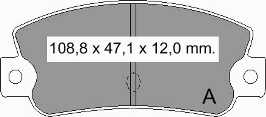 VEMA 833450 - Brake Pad Set, disc brake autospares.lv