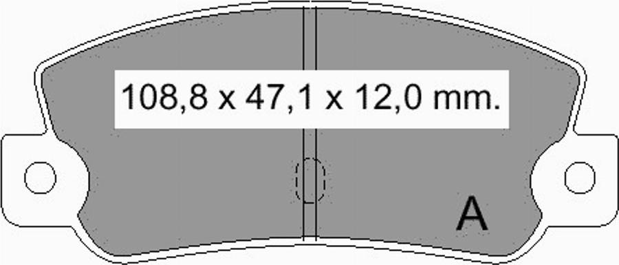 VEMA 832550 - Brake Pad Set, disc brake autospares.lv